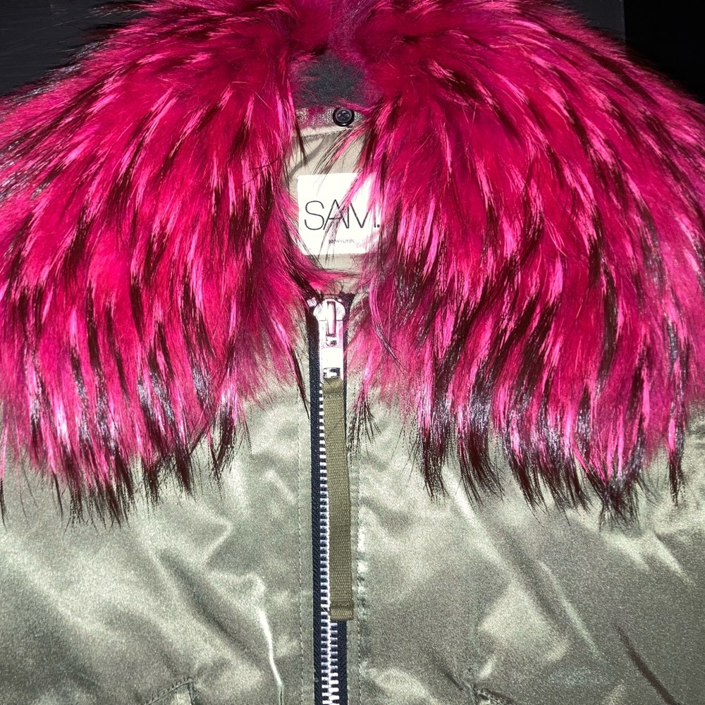 Sam. Fur Bomber Jacket - image 1